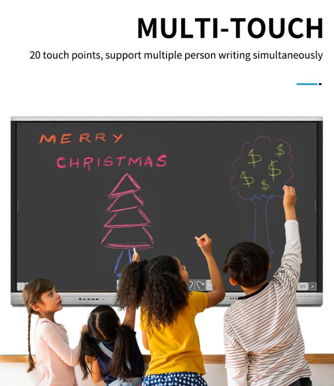 Iboard สินค้าใหม่ หน้าจอสมาร์ท 98 นิ้ว 4K หน้าจอแผ่นสื่อสัมพันธ์ หน้าจอสัมผัสขนาดใหญ่ สําหรับห้องประชุม 5