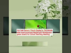 ขายร้อน โรงงาน 75 นิ้ว จัดจอในกลาง กับผนังดําผนังขาวผนังเขียวสําหรับการประชุมการสอนโรงเรียน