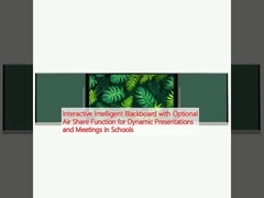 บล็อกบอร์ดอินเทรเอคทีฟ อินเทลเจนต์ พร้อมฟังก์ชันการแบ่งอากาศแบบเลือก สําหรับการนําเสนอและการประชุมแบบไดนามิกในโรงเรียน