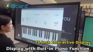 จอแบนแบบโต้ตอบขนาด 75 นิ้วสำหรับการประชุม