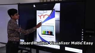 Visualizer ในตัวสำหรับจอแบนแบบโต้ตอบ iBoard