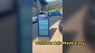 ป้ายดิจิตอลแบบพกพากลางแจ้ง iBoard