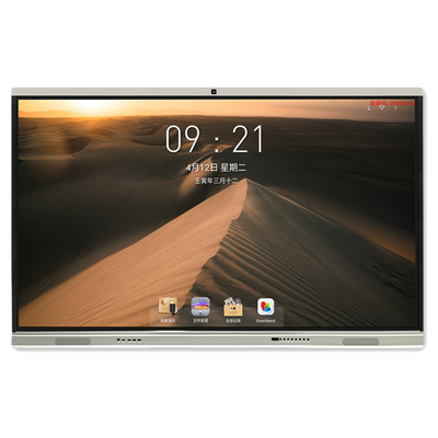 65 จอแสดงผลแบบโต้ตอบจอแบนสมาร์ททัชสกรีน Android 11 พร้อม OPS Cam Mic
