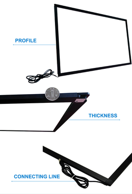 19"65"75"86" Multi IR Touch Screen Frame Overlay Interactive Ir Frame สําหรับโทรทัศน์สมาร์ท