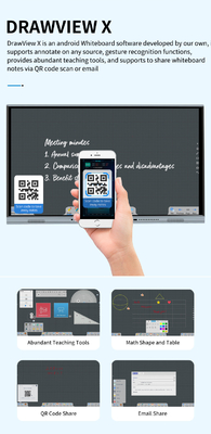65 '' Smart Interactive Flat Panel 20 จุด สัมผัสอายุการใช้งาน 50000 ชม. พร้อม All In One PC