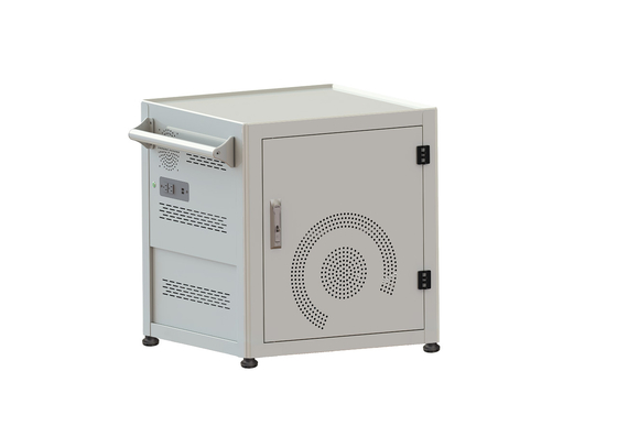 รถเข็นล็อคสองจุดแบบไร้สายสาธารณะชาร์จรถเข็น Vault Storage IPad Charging Cabinet