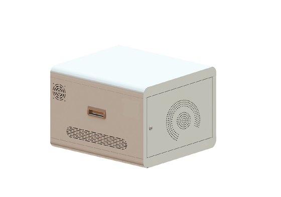 IBoard คันชาร์จ USB แบบ C รวดเร็ว สาธารณะไร้สาย สองจุดล็อค โทรลี่ชาร์จ วอล์ทที่เก็บของ IPad ตู้ชาร์จ