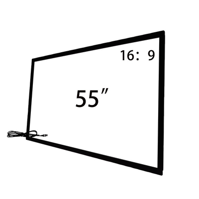 55 '' อินฟราเรด USB Multi Touch Conversion Overlay Frame กรอบหน้าจอสัมผัส IR สำหรับ Monitor Kiosk