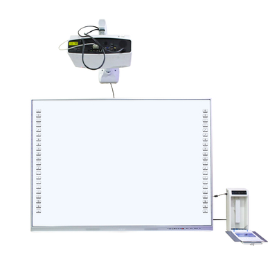 จีนโรงงานตรงปรับแต่ง All-In-One อินเตอร์เอ็กเตอร์ 20Touch Point IR อินฟราเรด เซรามิค 96 นิ้ว Smart Boards Speaker 16:10 Side Bar Projector Boards สําหรับโรงเรียนมหาวิทยาลัย พร้อมโปรแกรมการสอน