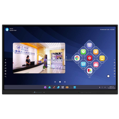 มัลติทัช แอนดรอยด์ 13 iBoard ไวท์บอร์ดอินเตอร์เอกทีฟ วิน ทัชแพนล จัดจอสมาร์ท มอนิเตอร์สําหรับการเรียนการสอน
