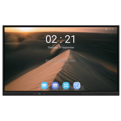 มัลติทัช แอนดรอยด์ 13 iBoard ไวท์บอร์ดอินเตอร์เอกทีฟ วิน ทัชแพนล จัดจอสมาร์ท มอนิเตอร์สําหรับการเรียนการสอน