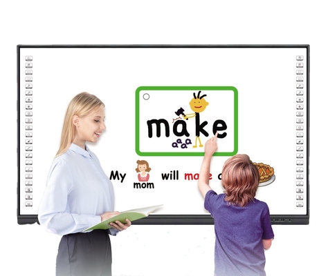 Children Education กระดานไวท์บอร์ดอิเล็กทรอนิกส์อัจฉริยะ All In One IPS Type Pen / Finger Touch