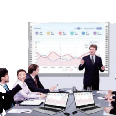 Children Education กระดานไวท์บอร์ดอิเล็กทรอนิกส์อัจฉริยะ All In One IPS Type Pen / Finger Touch
