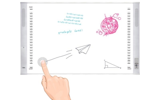 ห้องเรียนอัจฉริยะ All In One ไวท์บอร์ดแบบโต้ตอบ Dual System Multi Touch Points
