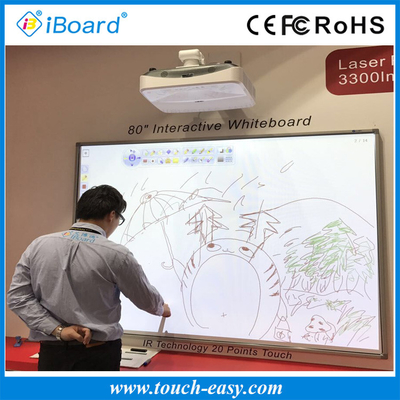 IR 10 จุดสัมผัส บอร์ดสีอิเล็กทรอนิกส์สําหรับเด็ก อุปกรณ์การเรียนการสอนและการประชุม