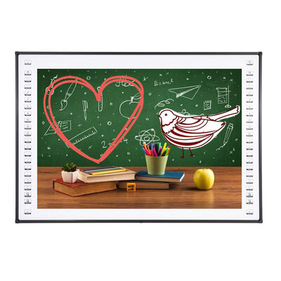 102 นิ้ว IR Interactive Whiteboard พร้อมพื้นผิวเซรามิก/นาโน และ 10 จุดสัมผัสสำหรับห้องเรียน