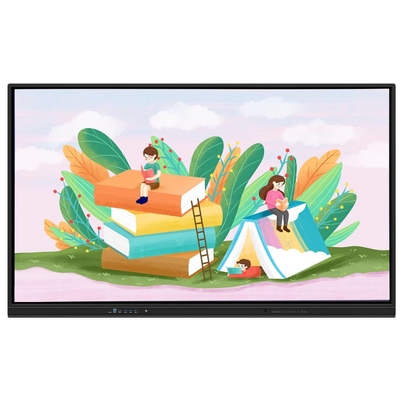 LCD Smart Board USB HDMI TYPE-C Port Wifi อินเตอร์เอคทีวี Whiteboard OPS Screen Monitor สําหรับห้องสอน วิดีโอ 86 นิ้ว