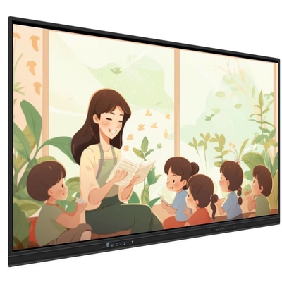 All In One Interactive Whiteboard 65 75 86 Inch Media Player Multi Touch IR Points บอร์ดทีวีสมาร์ท สําหรับสํานักงานฝึกอบรม