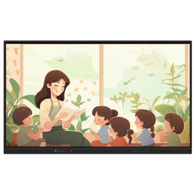 All In One Interactive Whiteboard 65 75 86 Inch Media Player Multi Touch IR Points บอร์ดทีวีสมาร์ท สําหรับสํานักงานฝึกอบรม