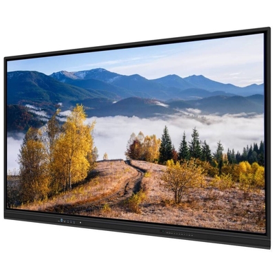 Iboard Interactive Whiteboard Win 10 Android 13 Finger Touch TV Display 65 75 86 นิ้ว สําหรับการประชุมธุรกิจในห้องเรียน