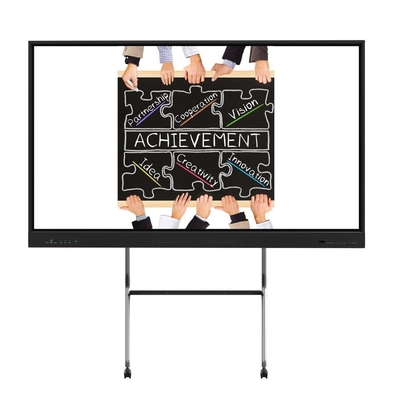 55 65 75 นิ้ว IR อินเตอร์เอกทีฟ บอร์ดขาว นิ้วมือ Multi Touch Smart LCD Display Overlay Touch Frame สําหรับการศึกษาในงานประชุม