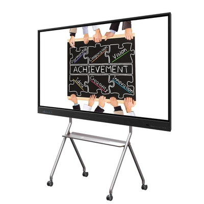 55 65 75 นิ้ว IR อินเตอร์เอกทีฟ บอร์ดขาว นิ้วมือ Multi Touch Smart LCD Display Overlay Touch Frame สําหรับการศึกษาในงานประชุม
