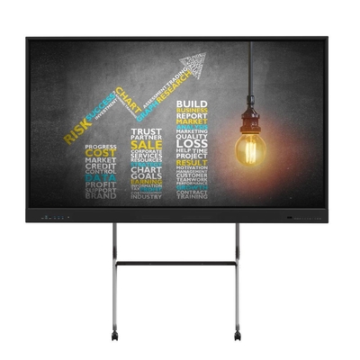 55 65 75 นิ้ว IR อินเตอร์เอกทีฟ บอร์ดขาว นิ้วมือ Multi Touch Smart LCD Display Overlay Touch Frame สําหรับการศึกษาในงานประชุม
