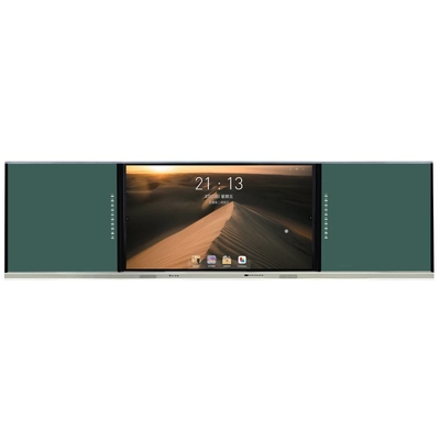 บอร์ดดําที่ฉลาด 75 86 98 นิ้ว สีขาว สีดํา สีเขียว บอร์ด Android Win Dual System Touch Panel Display สําหรับมหาวิทยาลัย