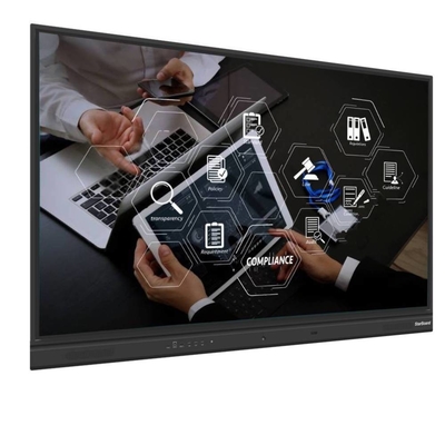 75 86 นิ้ว IR บอร์ดไวท์บอร์ดอินเตอร์เอ็กเตอร์ทัชดิจิตอล 4K UHD 3840*2160 บอร์ดการเรียนการสอนวิทยาศาสตร์สําหรับเด็ก