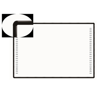 บอร์ดโปรเจคเตอร์อินเตอร์เอคทีฟ 4K 82 85 102 นิ้ว แผ่นข้าง 10 จุดสัมผัส USB PC Pen Finger Writing White Board สําหรับโรงเรียน