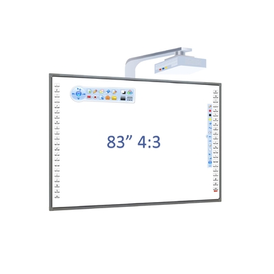 เครื่องสอนดิจิตอล อิเล็กทรอนิกส์ กระดานสีขาว Finger Touch Smart Interactive Whiteboard พร้อมโปรเจคเตอร์ HD สําหรับโรงเรียน
