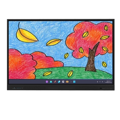 บอร์ดฉลาด LCD ขนาด 75 นิ้ว สําหรับการตอบสนองแบบสัมผัสแบบปฏิสัมพันธ์ในงานประชุมโรงเรียน