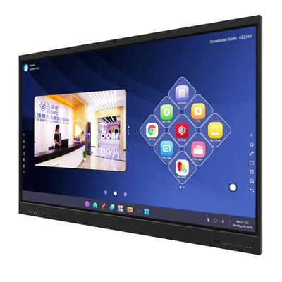 EDLA CE โรงงานอินฟราเรดอินเทรคทีฟบอร์ด LAN OPS Android All in One Touch Panel 86 98 นิ้ว