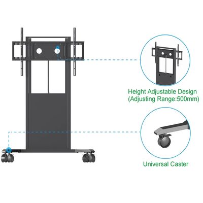 สัมผัสตารางสีขาวยืนทีวียืน Electronic พื้นยืนเหมาะสําหรับขนาด 65/75/86 นิ้ว