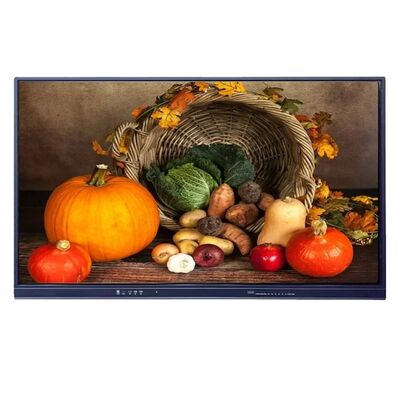 65 75 86 98 นิ้ว LCD Smart Board อินเตอร์เอคทีฟ 4 มิลลิเมตร กระจกกระชับกระจก Android Windows 10/11 Pro Touch Finger Smart Monitor