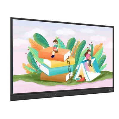 65 75 86 นิ้ว 4K Ultra HD Windows OS สมาร์ทบอร์ด ติดผนังจอจอ LCD พร้อมพับ