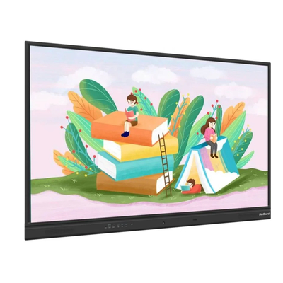 65 75 86 นิ้ว 4K Ultra HD Windows OS สมาร์ทบอร์ด ติดผนังจอจอ LCD พร้อมพับ