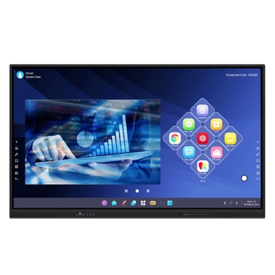 สาธารณูปโภคกระดานการสอน LED แผ่นแผ่นปฏิกิริยาที่มีทั้งหมดในหนึ่ง PC มอนิเตอร์ทีวีสมาร์ทจอสัมผัสหลายประการ