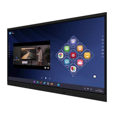 IR Interactive Whiteboard EDLA Google Certified Black Android OPS 40 จุด มอนิเตอร์ด้วยเซ็นเซอร์แสง NFC สําหรับเด็กโรงเรียน