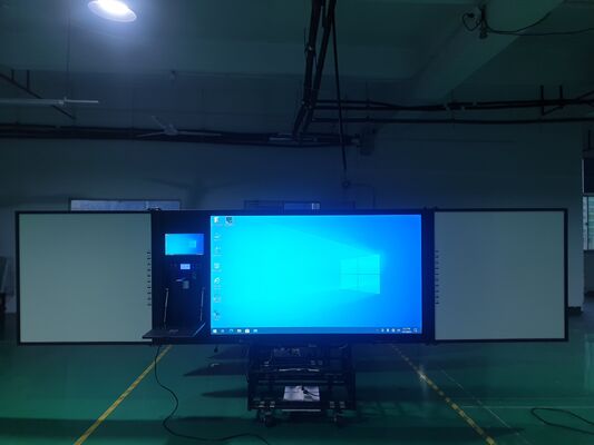 75'' กระดานไวท์บอร์ดอินฟราเรดแบบโต้ตอบพร้อมระบบปฏิบัติการ Android และการเชื่อมต่อสองบอร์ดสำหรับการสอนอัจฉริยะ