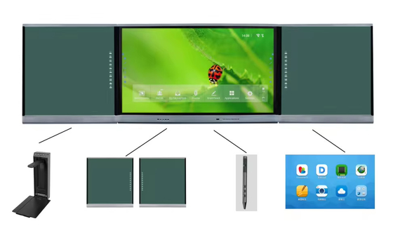 86 นิ้ว ABA Intelligent Blackboard IR 20 จุดสัมผัสด้วย Android Windows OS กล้องไมโครโฟนในตัว สําหรับห้องประชุมชั้นเรียน
