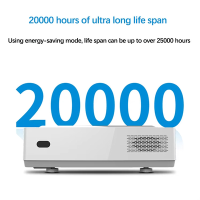 DLP Ultra Throw Projector โปรเจคเตอร์การโยนสั้น โปรเจคเตอร์เลเซอร์สมาร์ท โปรเจคเตอร์สําหรับโรงภาพยนตร์ ห้องเรียน ห้องหนัง