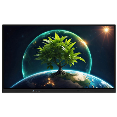LCD Smart Board 86 นิ้ว แอนดรอยด์ 14 พร้อม 8+128G 40 จุดสัมผัส wifi bt hdmi ซอฟต์แวร์ปรับขนาดสําหรับงานสํานักงานโรงเรียน