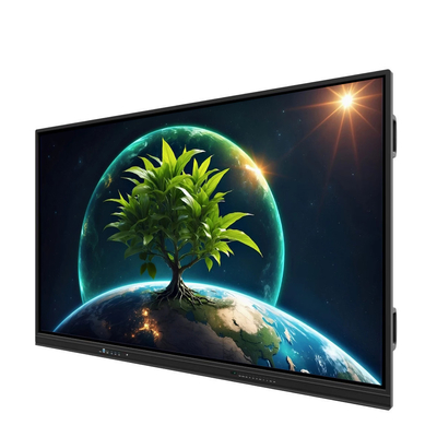 LCD Smart Board 86 นิ้ว แอนดรอยด์ 14 พร้อม 8+128G 40 จุดสัมผัส wifi bt hdmi ซอฟต์แวร์ปรับขนาดสําหรับงานสํานักงานโรงเรียน