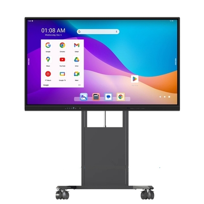 500cd/m2 ความสว่าง LCD Smart Board กับ Android OS 14 และ หรือ สีกรอบสีเทาดํา