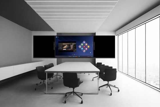 บล็อคบอร์ดฉลาด 86 98 นิ้ว แพนล์ บล็อคบอร์ด แอนดรอยด์ Windows All In One สําหรับการบรรยาย แบ่งปันบันทึกการสอน