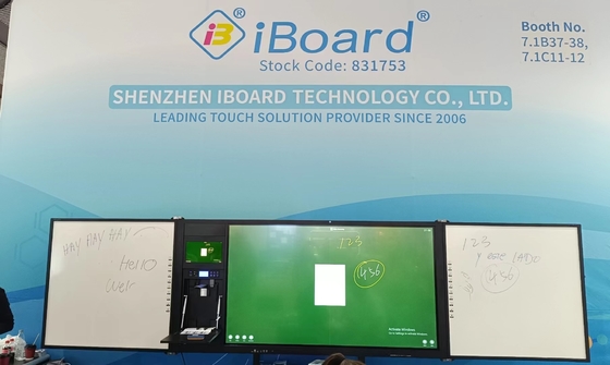 iboard โรงงานตรง 75 นิ้ว ปิดได้ Recoardable ติดต่อกัน Blackboard สมาร์ท Whiteboard อินเตอร์เอกทีฟ แพนล์ดจอ All In One With Stand Support มาร์กเกอร์ปากกา Chalk การเขียนการศึกษา