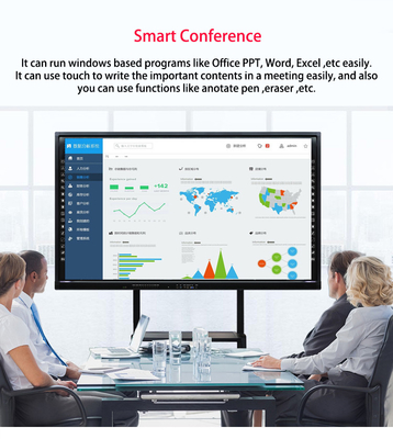 Android Interactive Whiteboard TV ด้วยเทคโนโลยีความแม่นยําสูง 2 มม.
