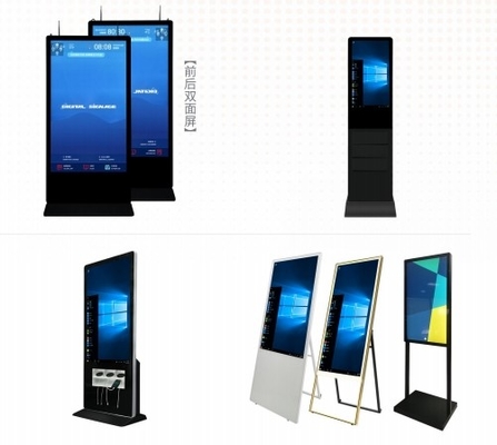 Iboard Factory Direct CE FCC LED Kiosk Display Interactive Floor Standing K Style Digital Signage ระบบหน้าต่างสําหรับโฆษณาธุรกิจ
