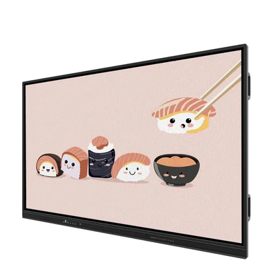 วิธีการสัมผัส Finger Pen Smart Board With Built-In Speakers LCD Smart Board 65 75 86 98 นิ้ว โปรแกรมการเรียนการสอน เครื่องบันทึกจอ ภาพจอ แบ่งปันไร้สาย สําหรับการฝึกอบรมห้องเรียน สํานักงาน